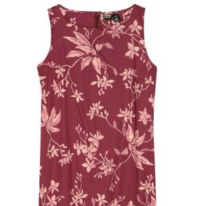 womens burgundy floral patagonia pataloha dress - size 8